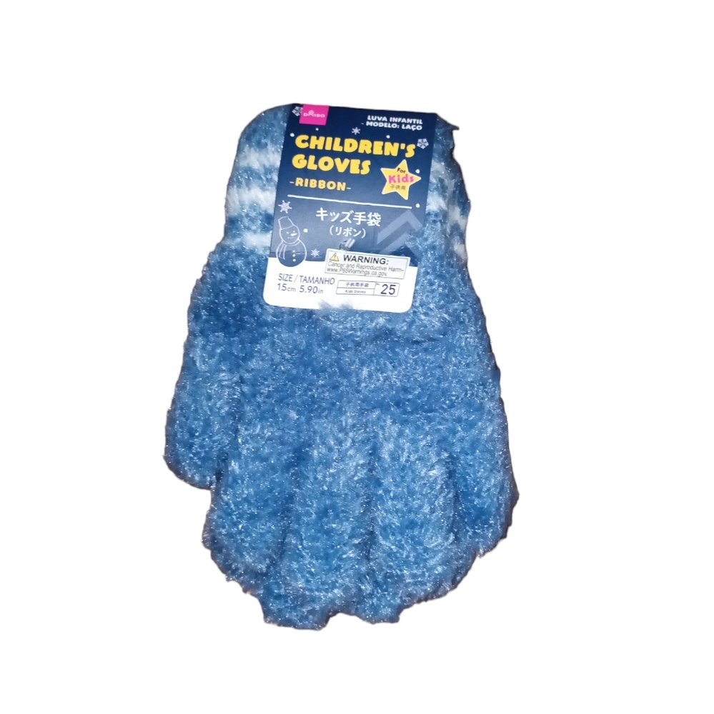 Daiso Kids Girls Ribbon Gloves with Bow
